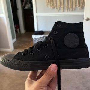 All Black Converse High Top Sneaker